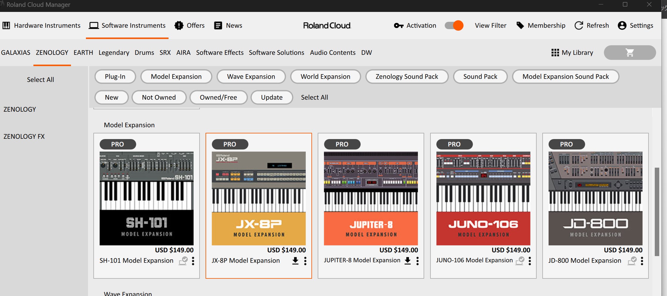 Roland Cloud Manager
