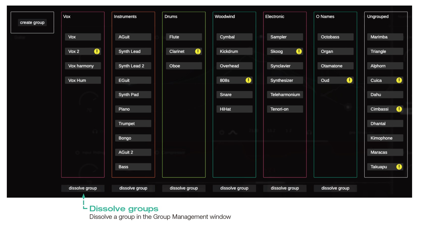 smart:chain grouping view