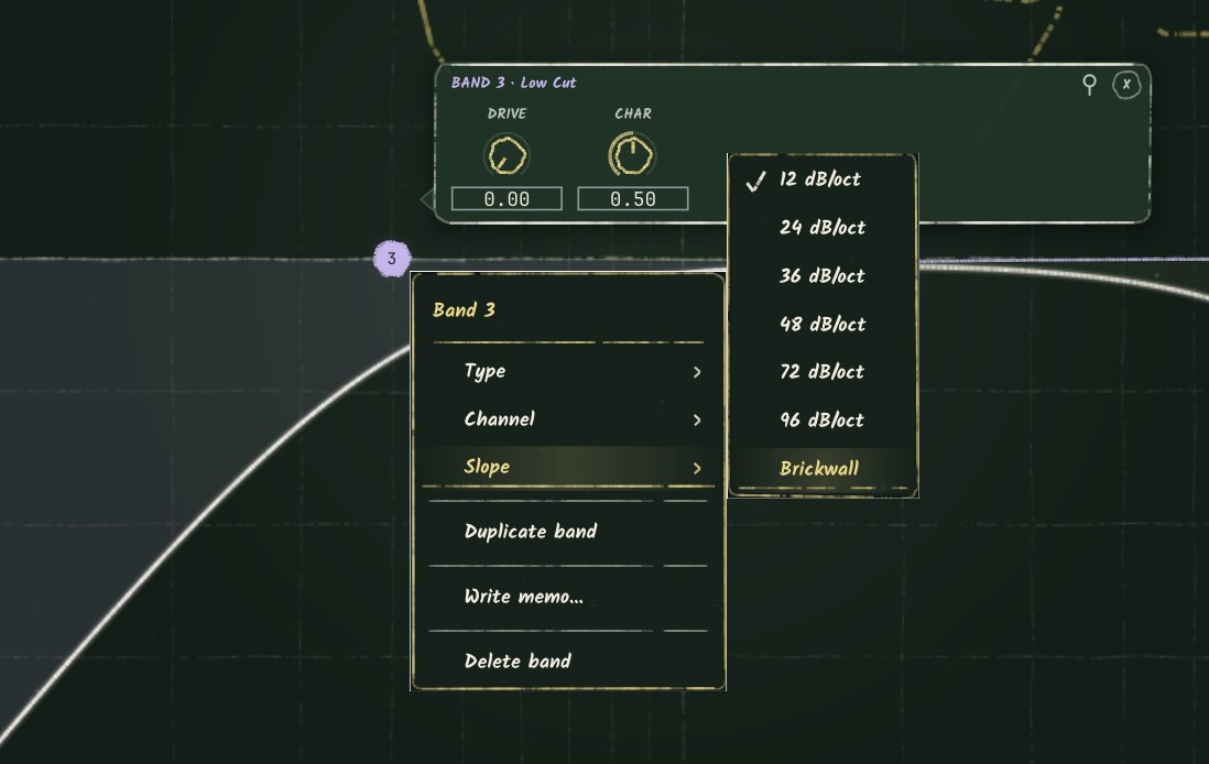 Blackboard EQ processing controls
